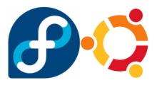 Logos de Fedora y Ubuntu